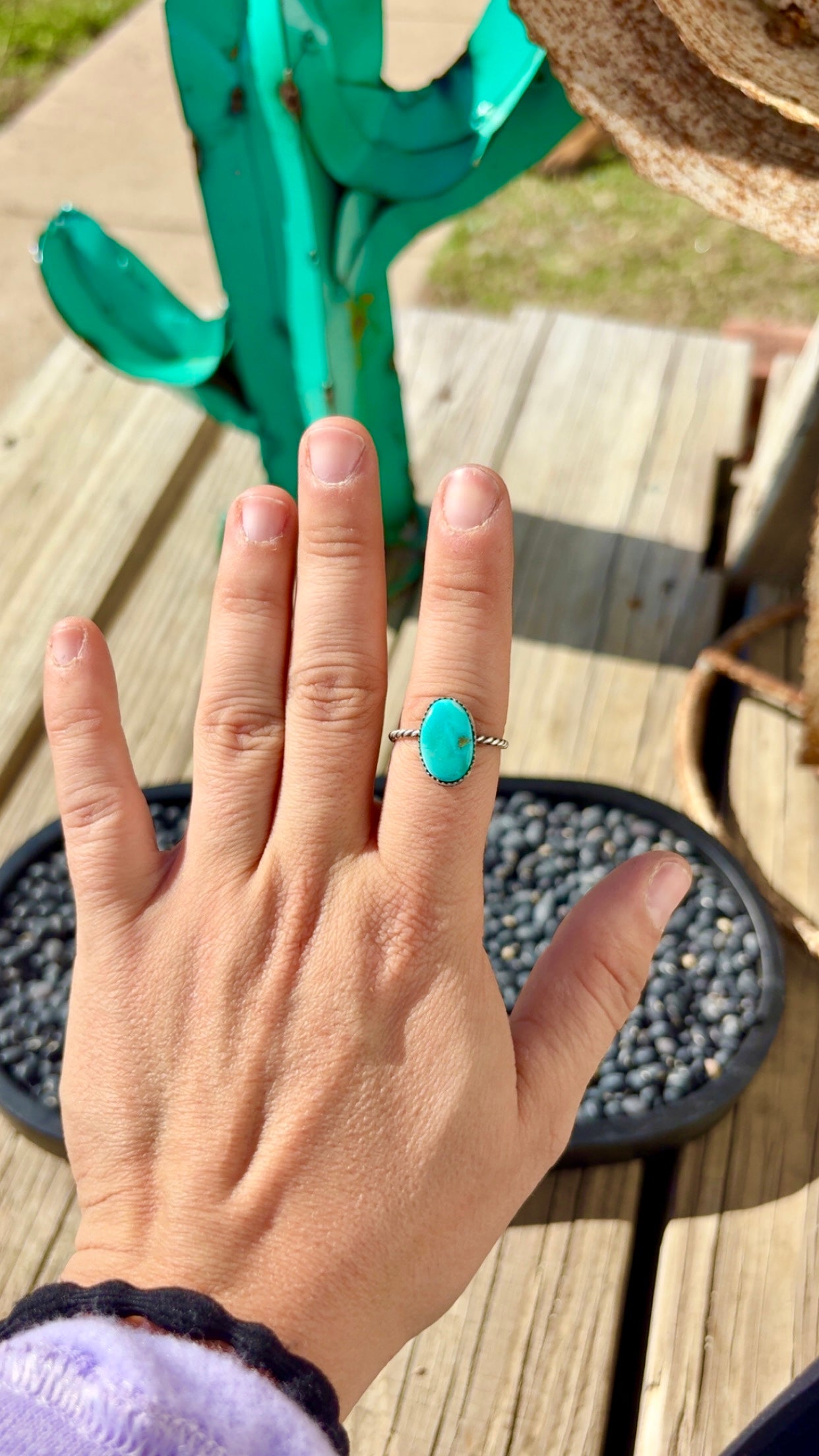 The Knox sonoran stacker ring