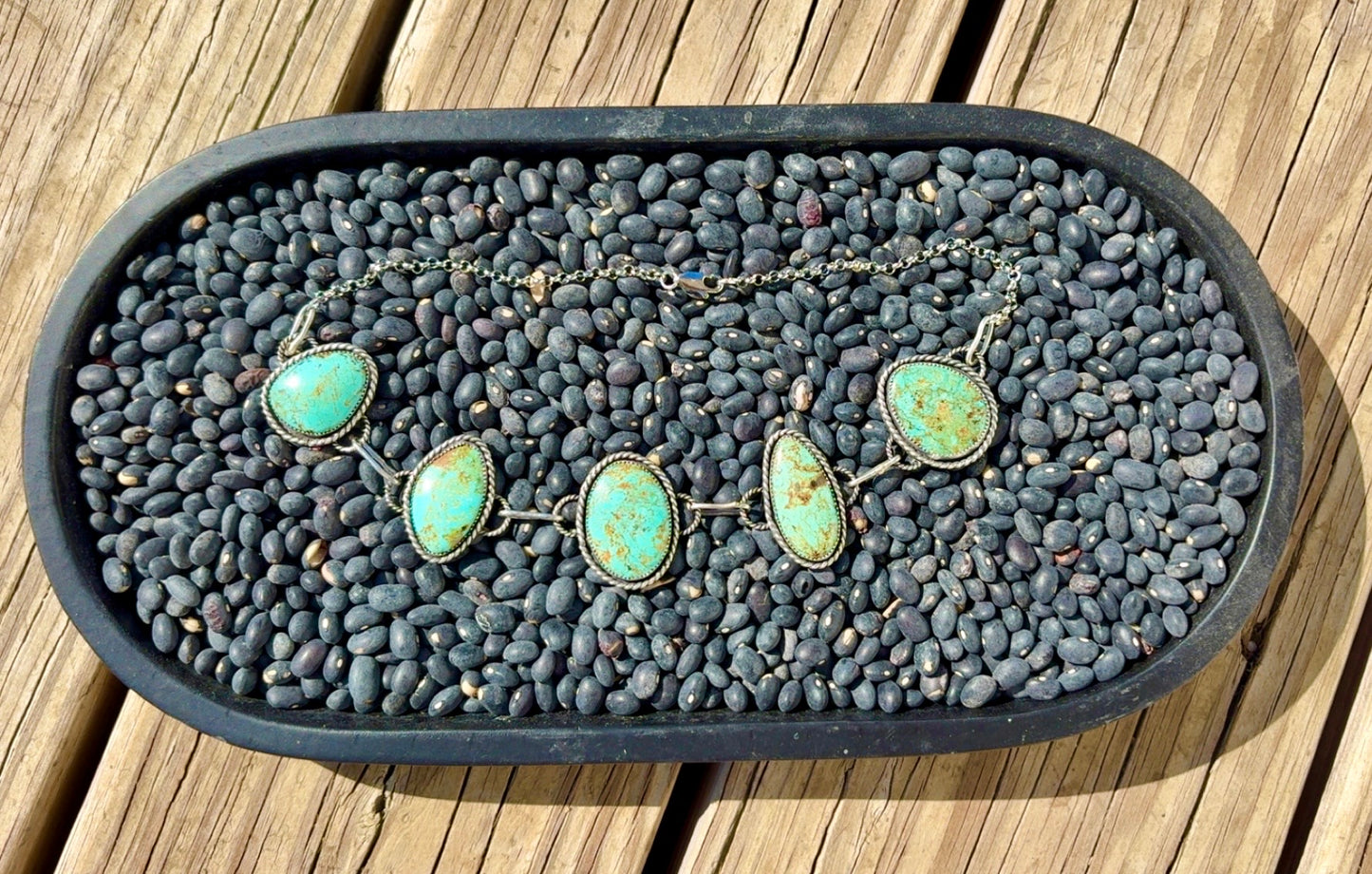 Custom turquoise choker