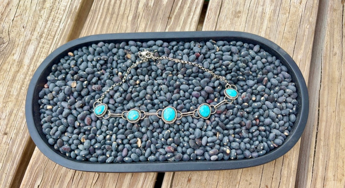 Custom turquoise choker