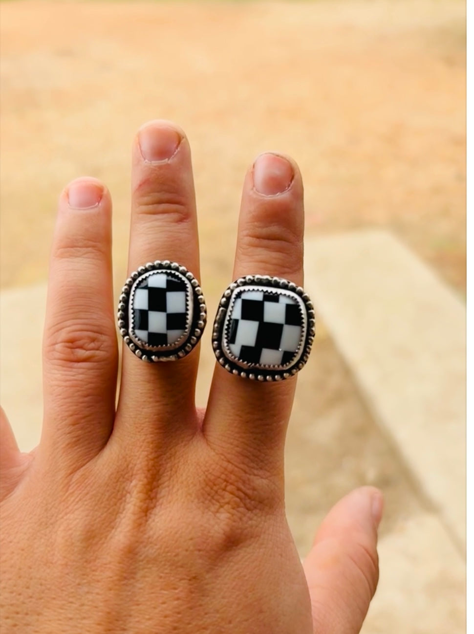 The besty checker print rings