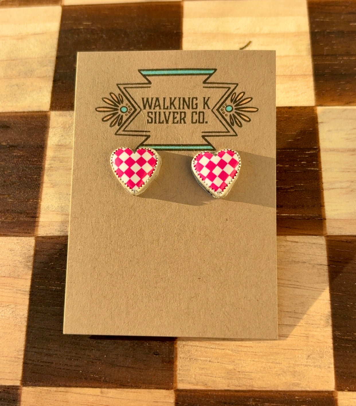 The Billie heart studs
