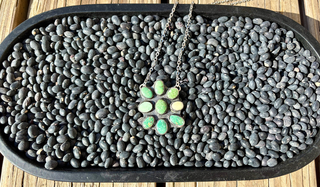 The Adeline Emerald Valley Cluster necklace